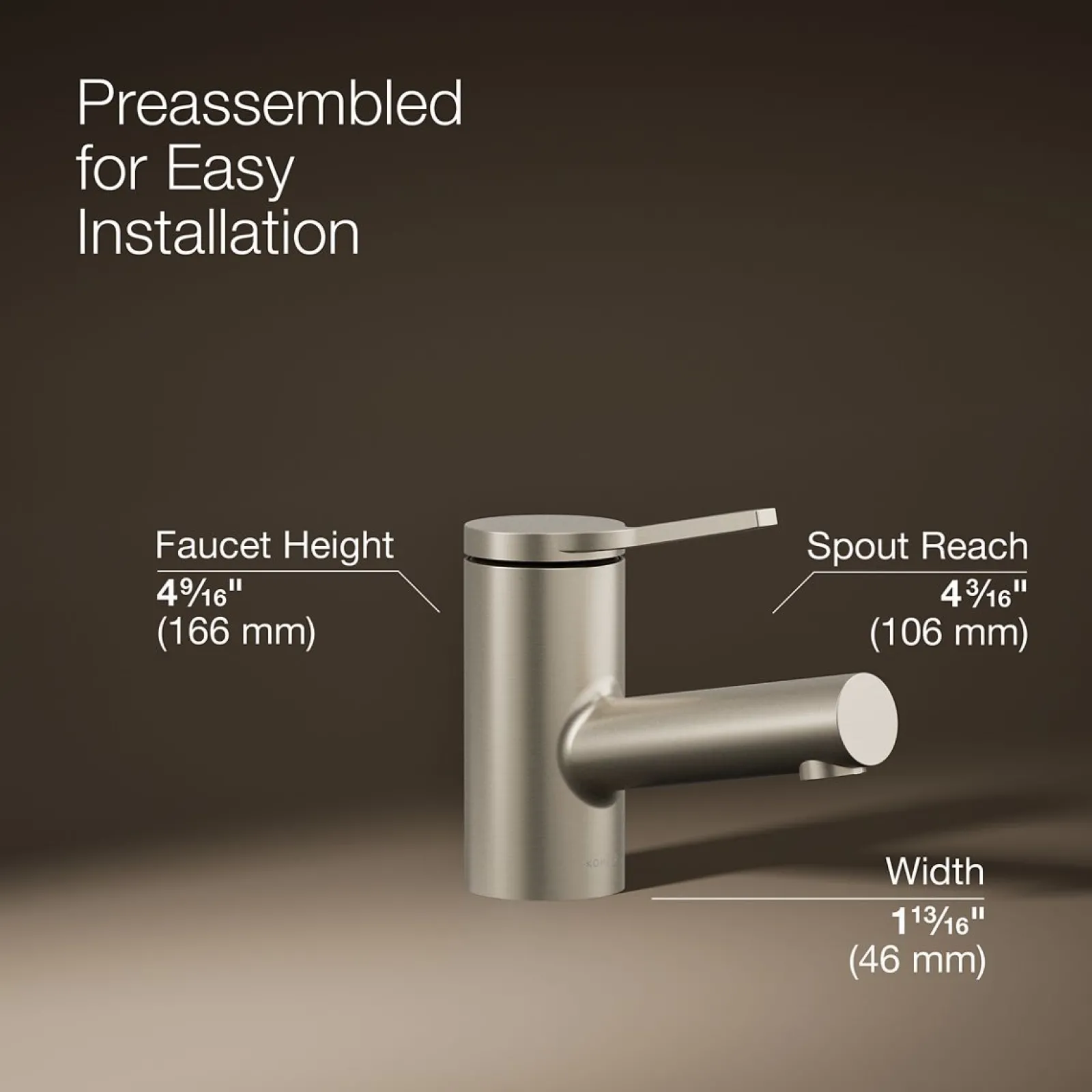 Single-handle bathroom sink faucet, 1.2 gpm^Kohler Outlet