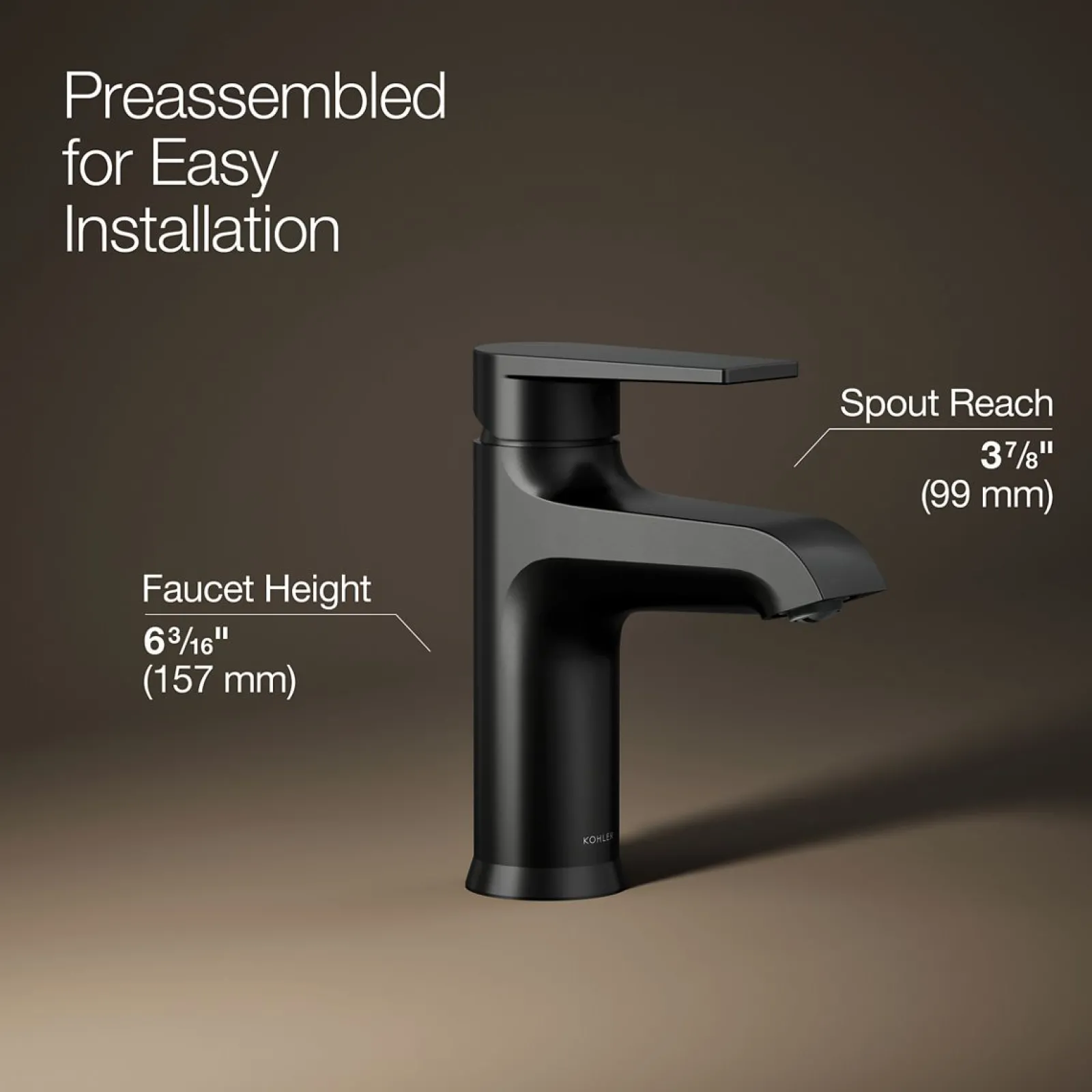 Single-handle bathroom sink faucet, 1.2 gpm^Kohler Best