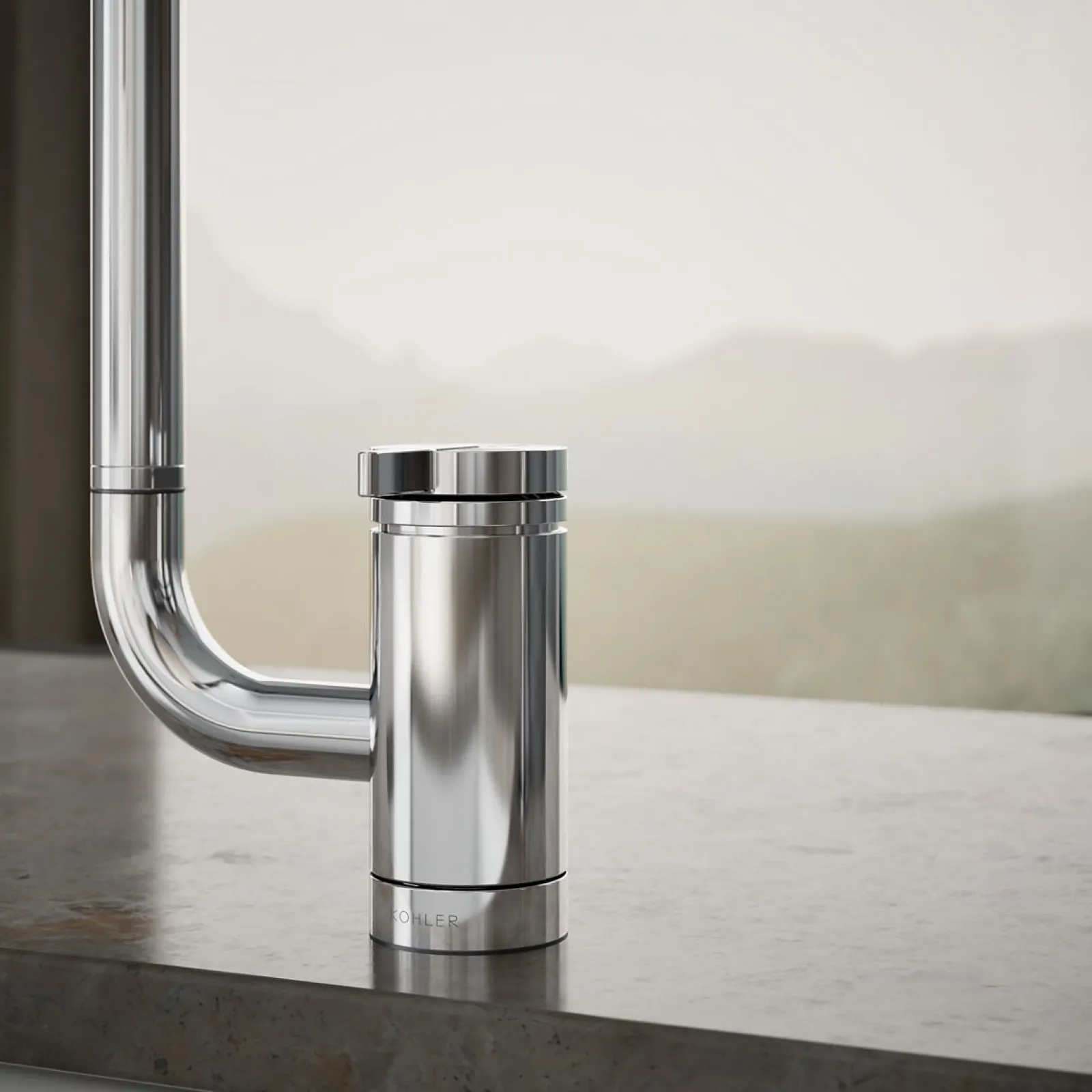 Single-handle kitchen sink faucet with two-function extended-reach spout and side sprayer^Kohler Discount