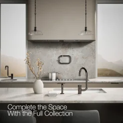 Single-handle kitchen sink faucet with two-function extended-reach spout and side sprayer^Kohler Discount
