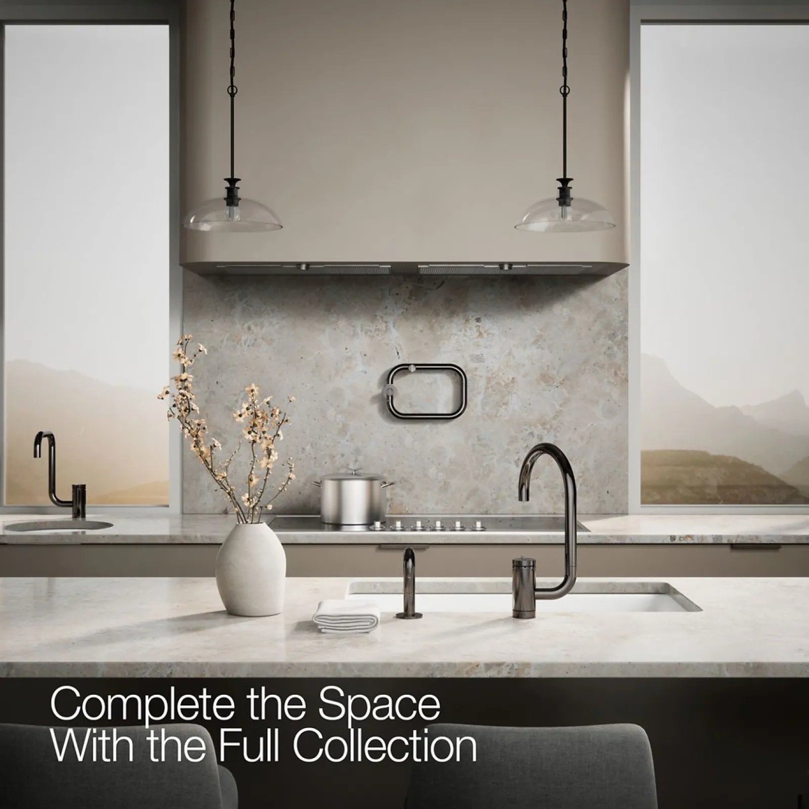 Single-handle kitchen sink faucet with two-function extended-reach spout and side sprayer^Kohler Discount