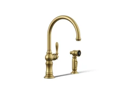 Single-handle kitchen sink faucet with two-function sprayhead^Kohler Outlet