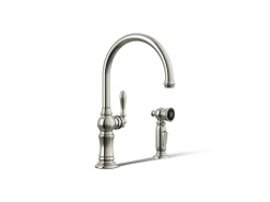 Single-handle kitchen sink faucet with two-function sprayhead^Kohler Outlet
