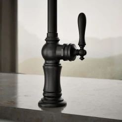 Single-handle kitchen sink faucet with two-function sprayhead^Kohler Outlet
