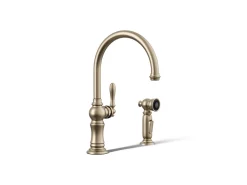Single-handle kitchen sink faucet with two-function sprayhead^Kohler Outlet