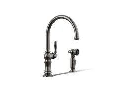 Single-handle kitchen sink faucet with two-function sprayhead^Kohler Outlet