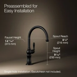 Single-handle kitchen sink faucet^Kohler Online