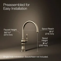 Single-handle kitchen sink faucet^Kohler Online