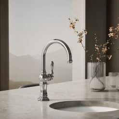 Single-handle kitchen sink faucet^Kohler