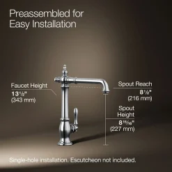 Single-handle kitchen sink faucet^Kohler Discount