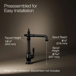 Single-handle kitchen sink faucet^Kohler Discount