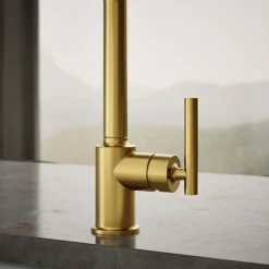 Single-handle kitchen sink faucet with side sprayer^Kohler Discount