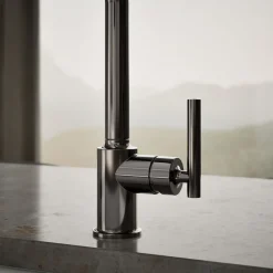 Single-handle kitchen sink faucet with side sprayer^Kohler Discount