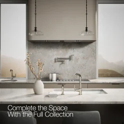 Single-handle kitchen sink faucet with side sprayer^Kohler Discount