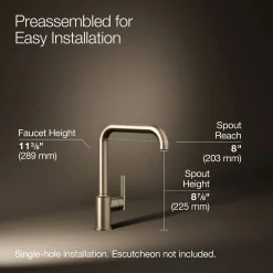 Single-handle kitchen sink faucet^Kohler Best