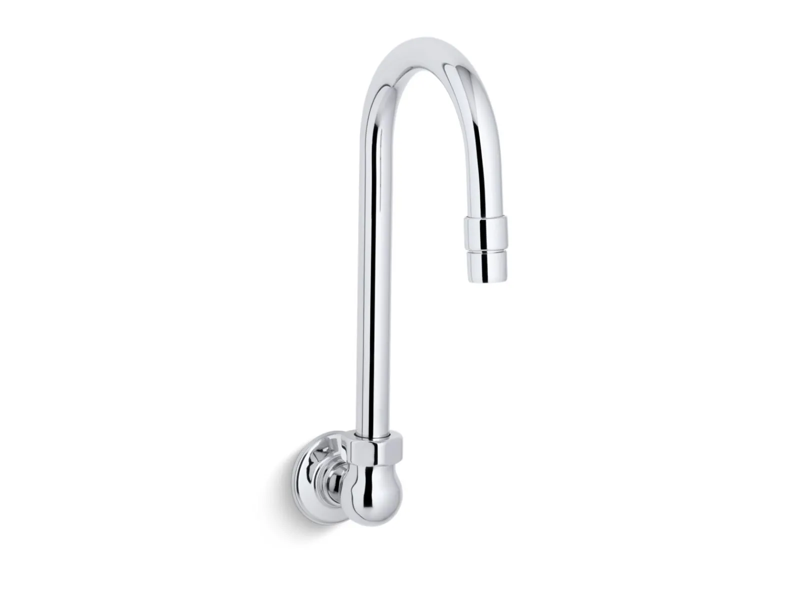 Sink gooseneck spout with aerator^Kohler Hot