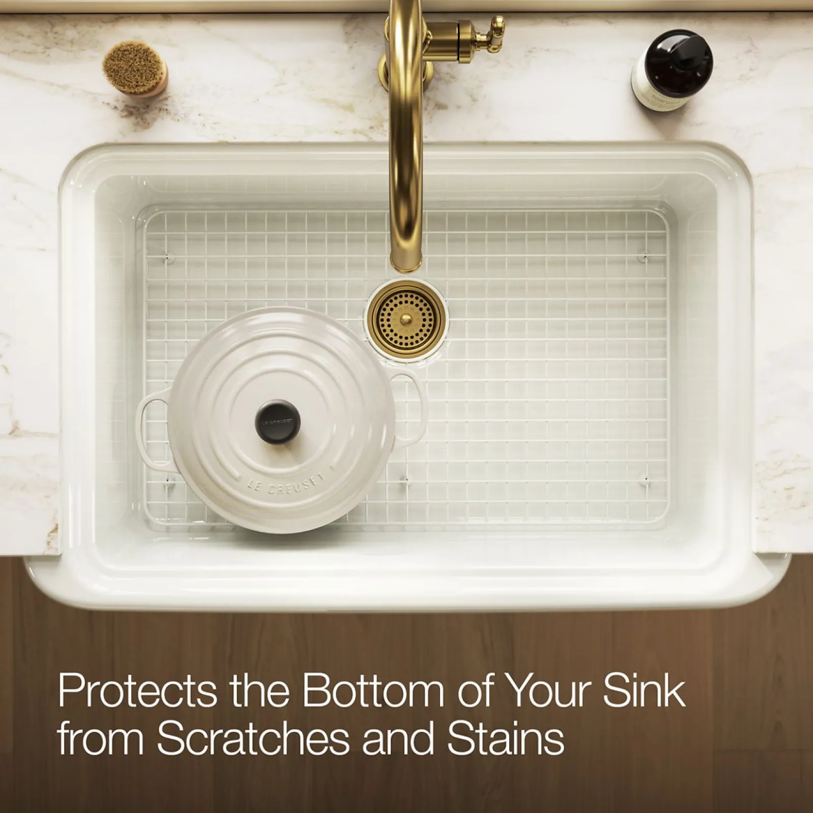 Sink rack for Audrine farmhouse kitchen sink^Kohler New