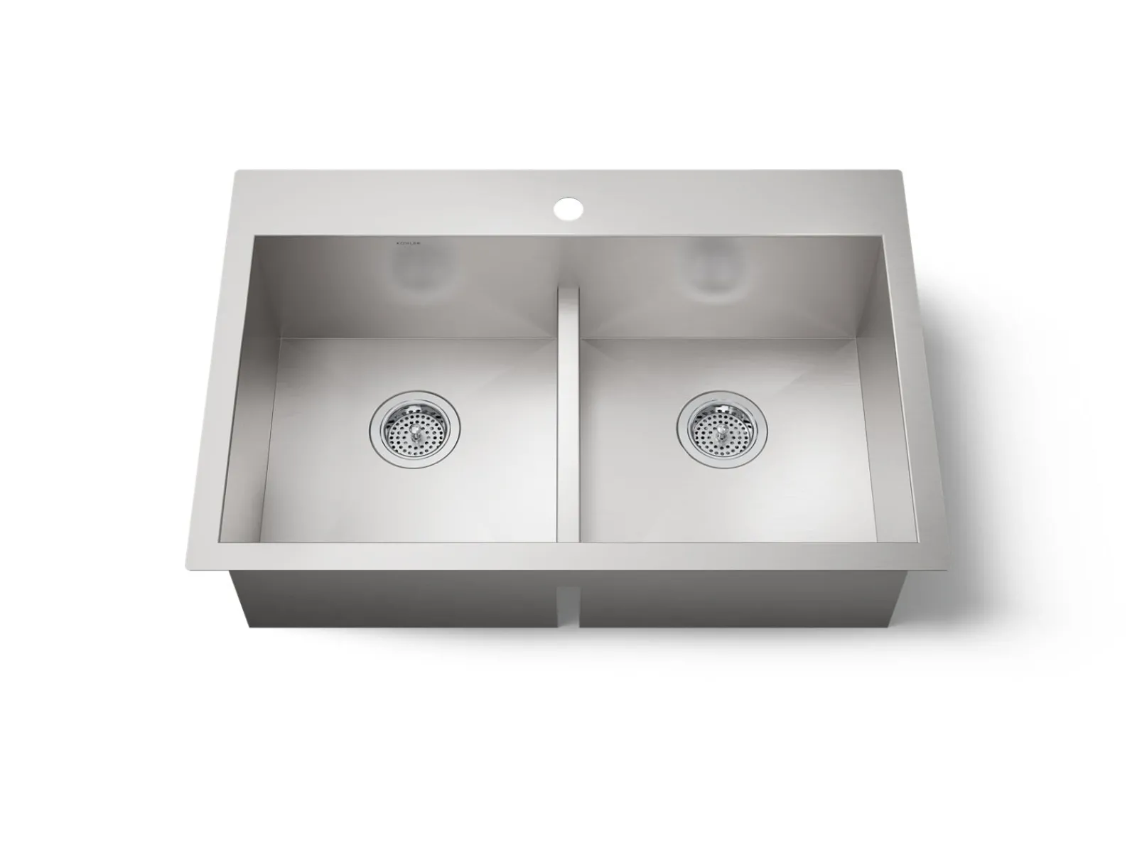 Smart Divide® 33" top-/undermount double-bowl kitchen sink^Kohler Clearance