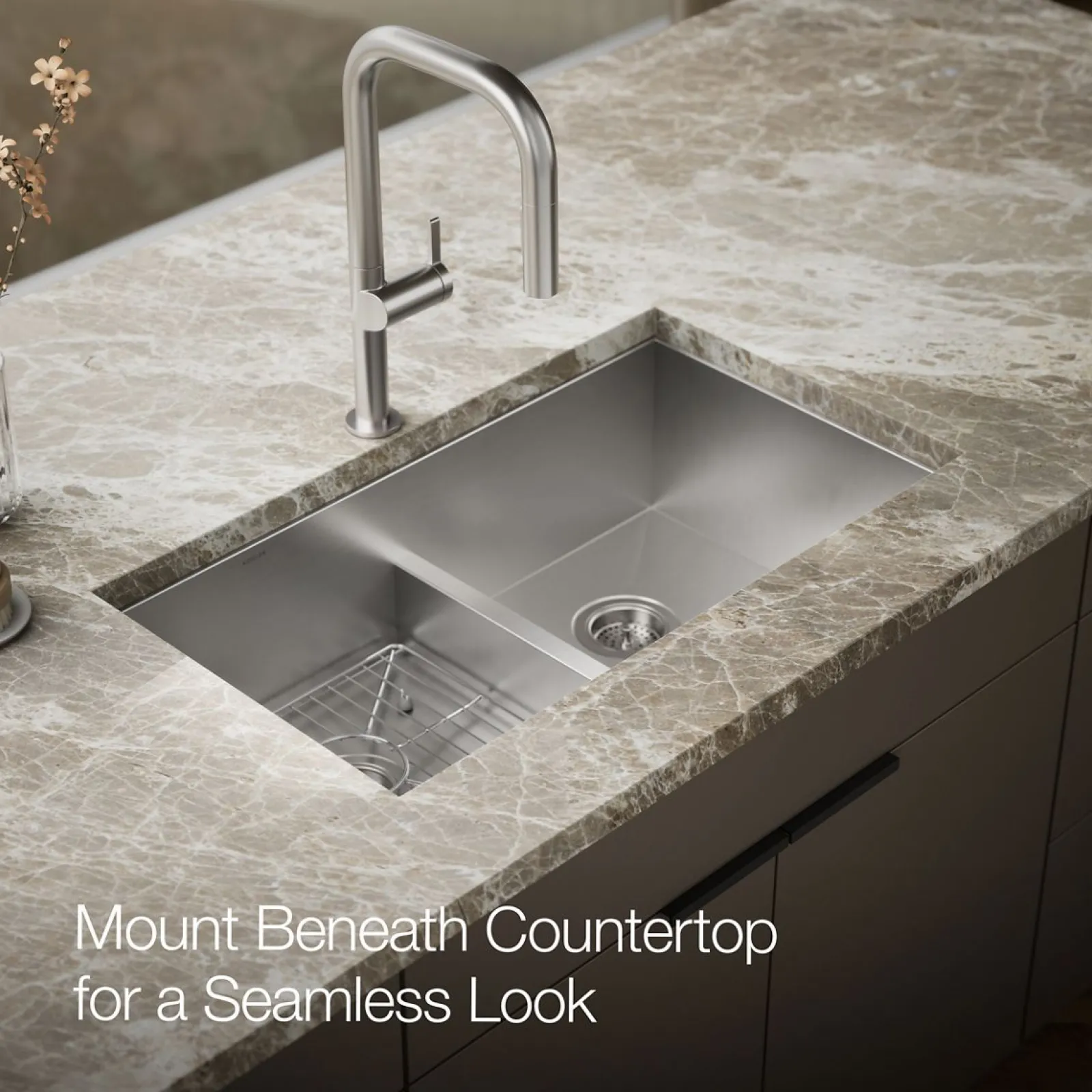 Smart Divide® 33" top-/undermount double-bowl kitchen sink^Kohler Clearance