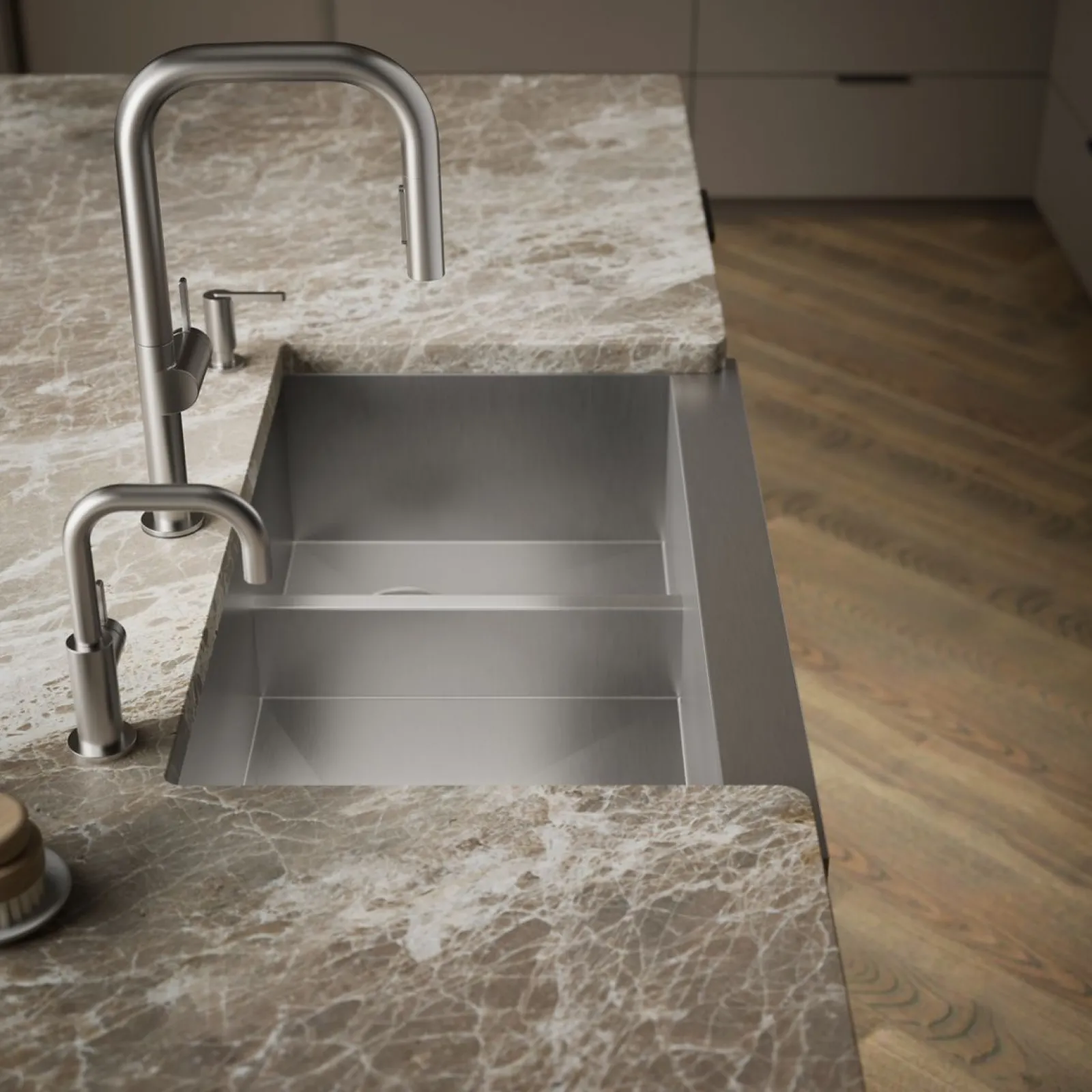 Smart Divide® 35-1/2" undermount double-bowl farmhouse kitchen sink^Kohler Best