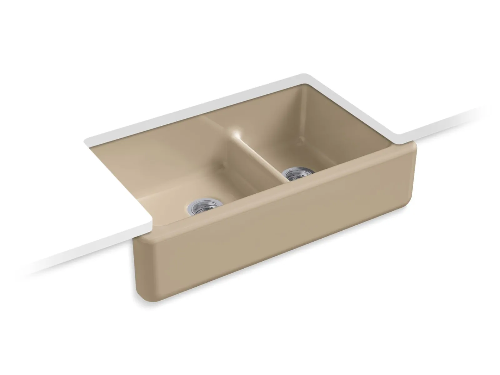 Smart Divide® 35-3/4" undermount double-bowl farmhouse kitchen sink^Kohler Outlet