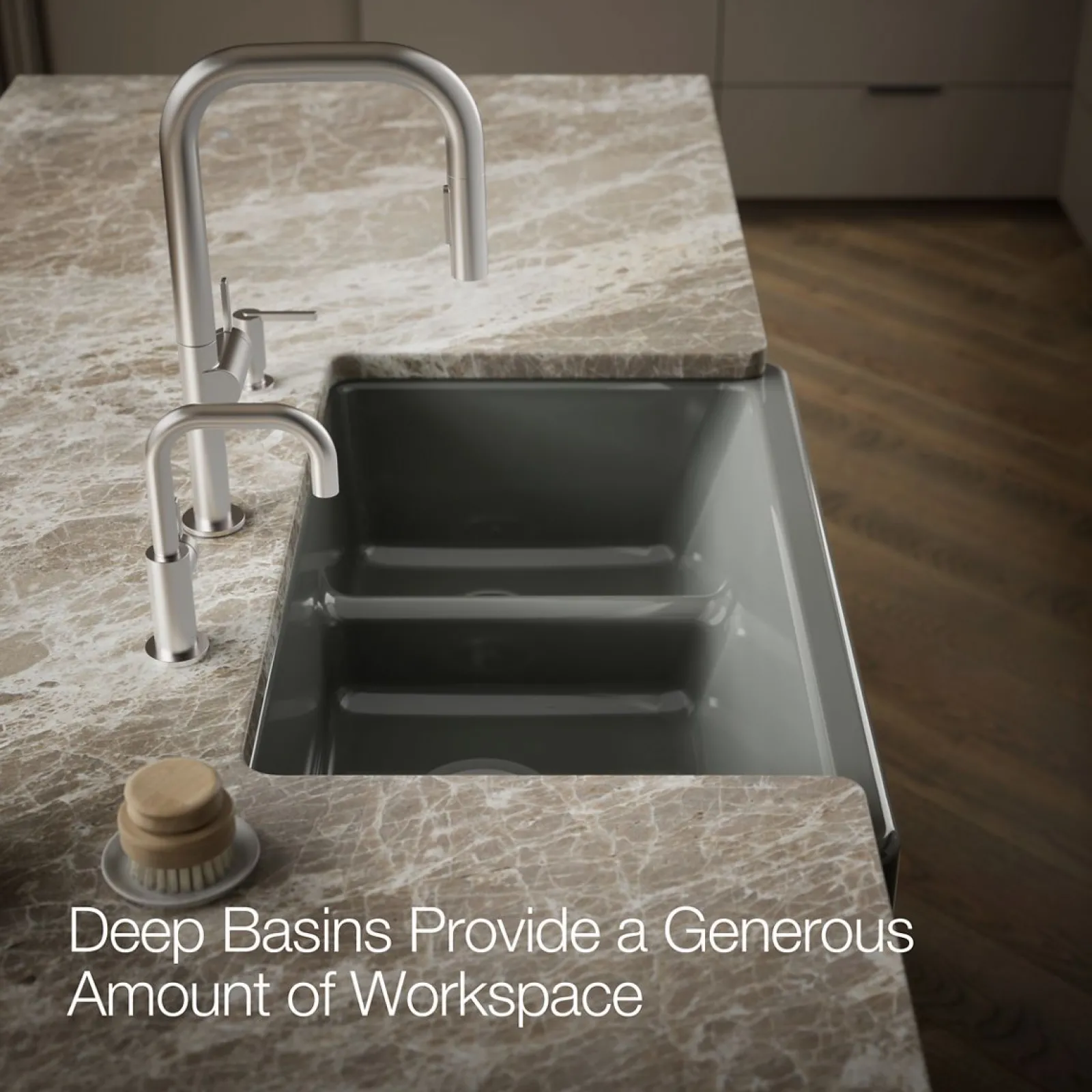 Smart Divide® 35-3/4" undermount double-bowl farmhouse kitchen sink^Kohler Outlet