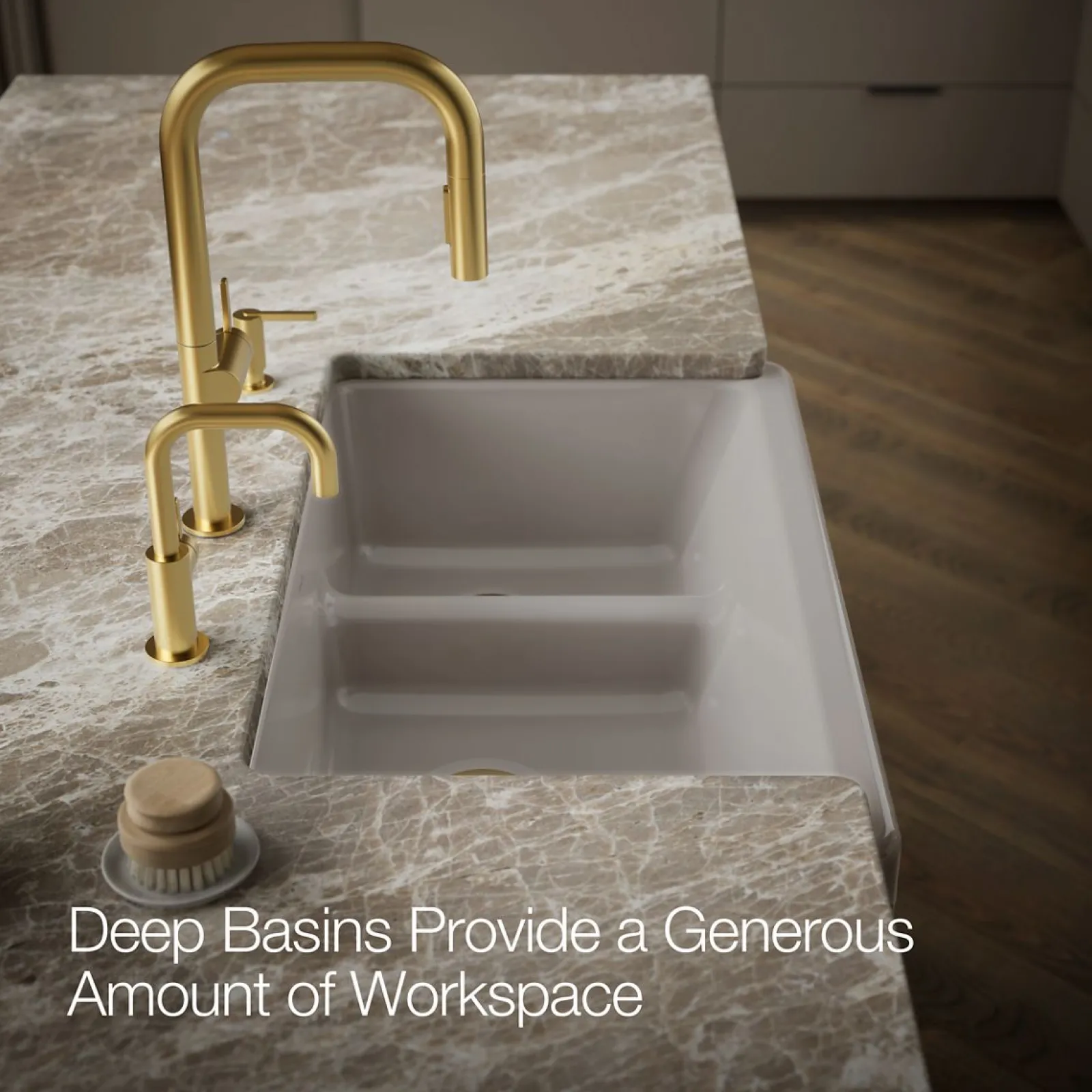 Smart Divide® 35-3/4" undermount double-bowl farmhouse kitchen sink^Kohler Outlet