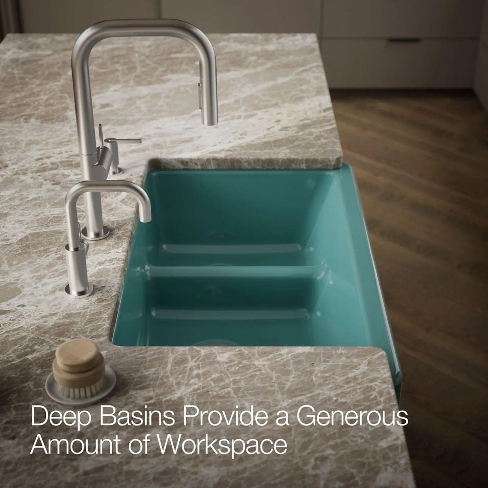 Smart Divide® 35-3/4" undermount double-bowl farmhouse kitchen sink^Kohler Outlet