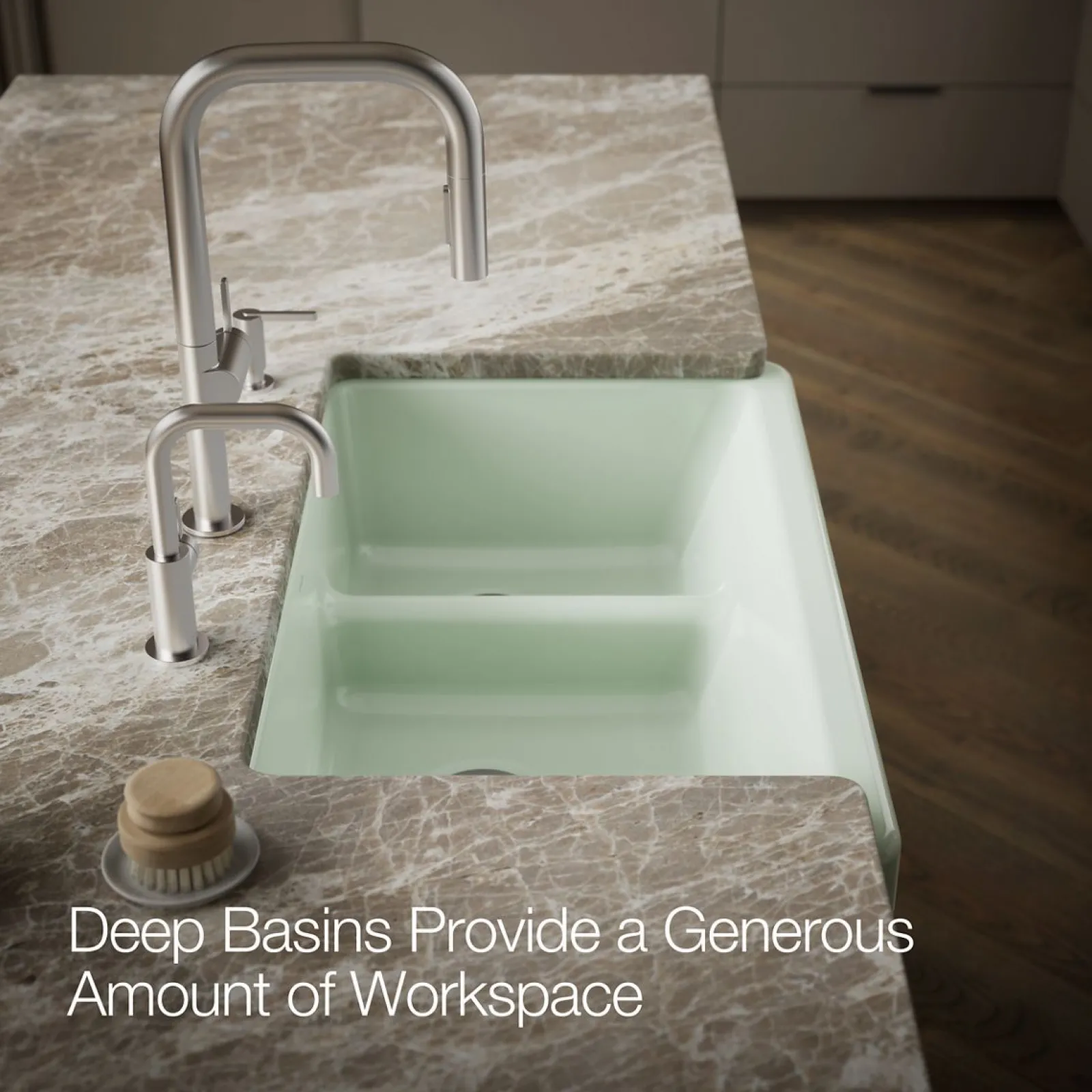 Smart Divide® 35-3/4" undermount double-bowl farmhouse kitchen sink^Kohler Outlet