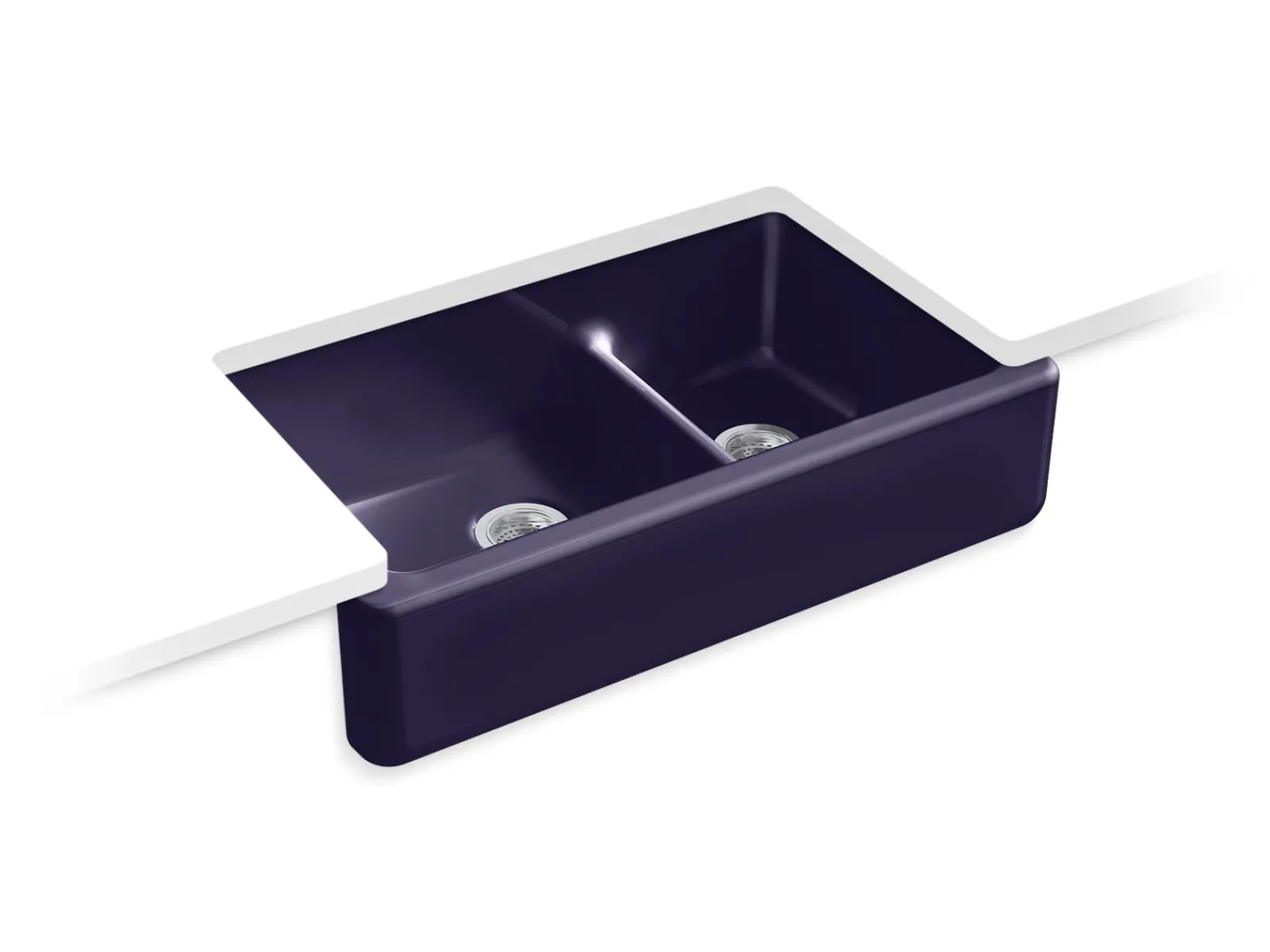 Smart Divide® 35-3/4" undermount double-bowl farmhouse kitchen sink^Kohler Outlet