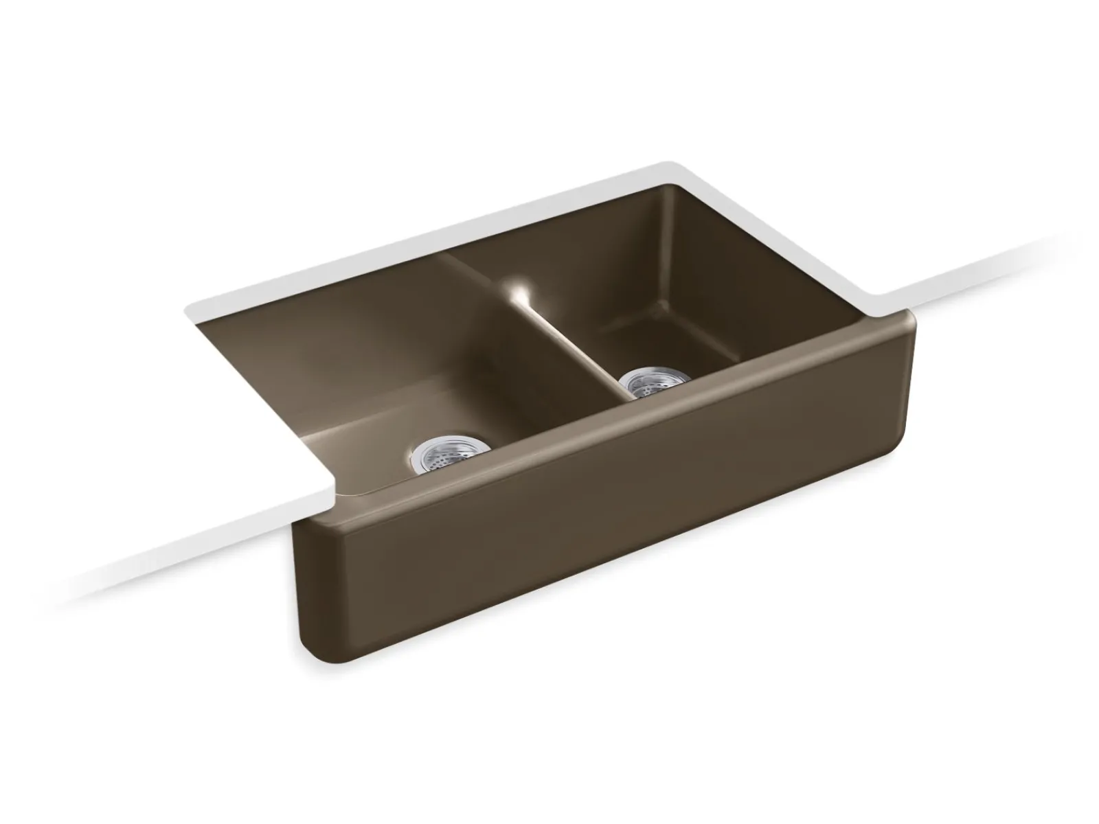 Smart Divide® 35-3/4" undermount double-bowl farmhouse kitchen sink^Kohler Outlet