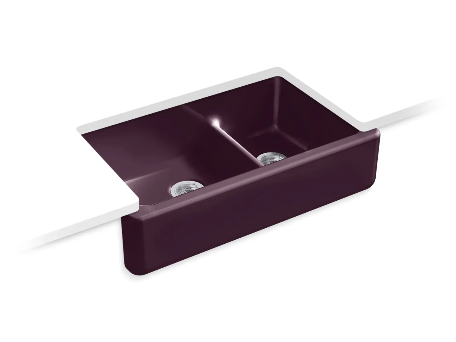 Smart Divide® 35-3/4" undermount double-bowl farmhouse kitchen sink^Kohler Outlet