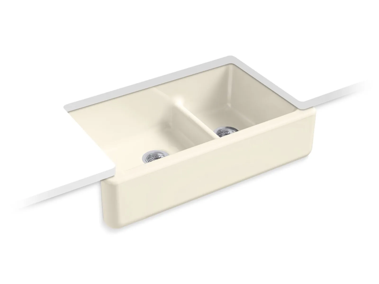 Smart Divide® 35-3/4" undermount double-bowl farmhouse kitchen sink^Kohler Outlet