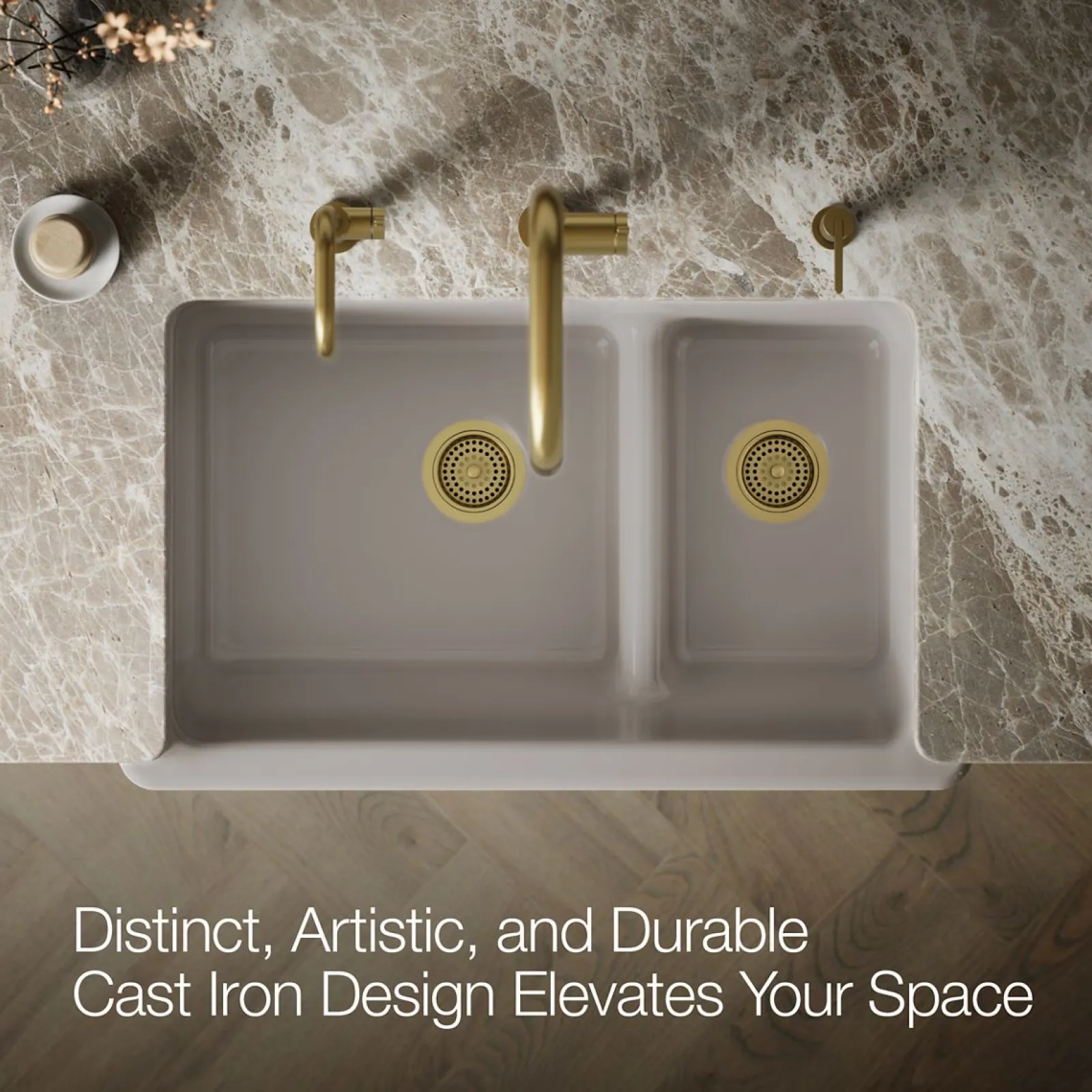 Smart Divide® 35-3/4" undermount double-bowl farmhouse kitchen sink^Kohler Outlet