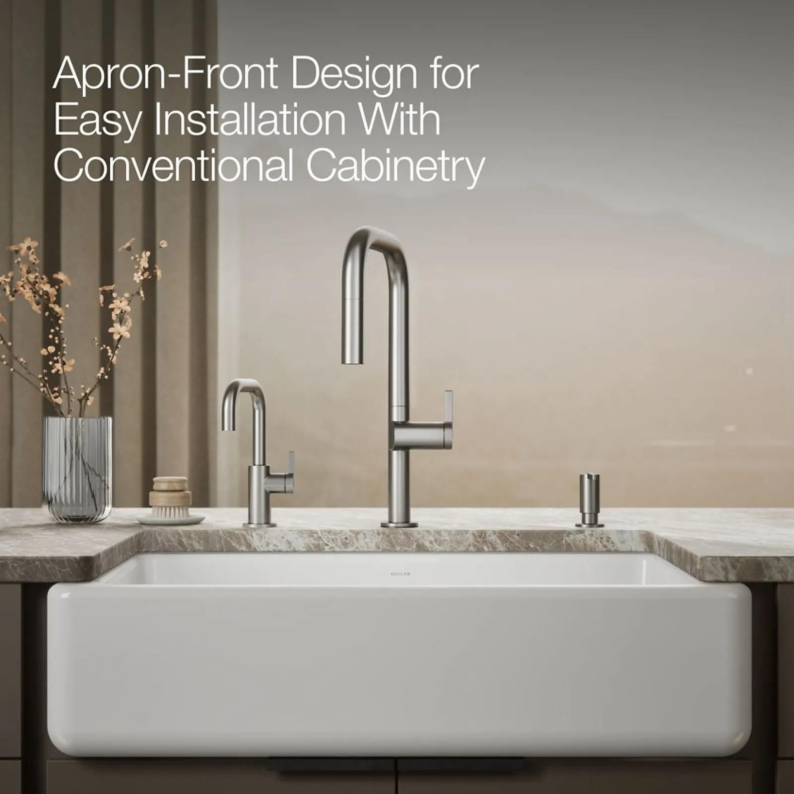 Smart Divide® 35-3/4" undermount double-bowl farmhouse kitchen sink^Kohler Outlet