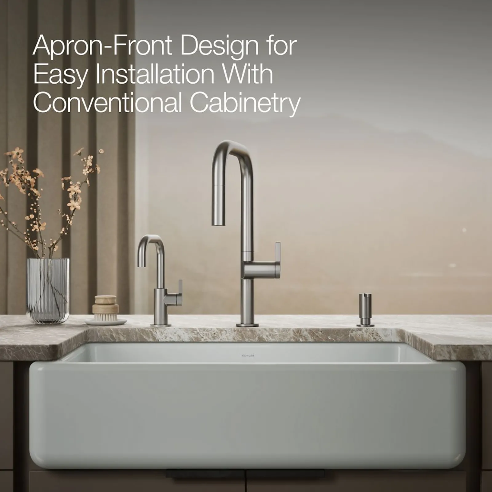 Smart Divide® 35-3/4" undermount double-bowl farmhouse kitchen sink^Kohler Outlet
