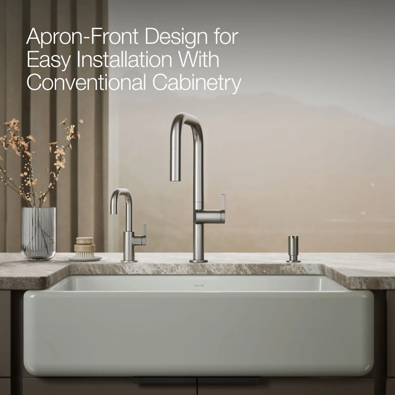 Smart Divide® 35-3/4" undermount double-bowl farmhouse kitchen sink^Kohler Outlet