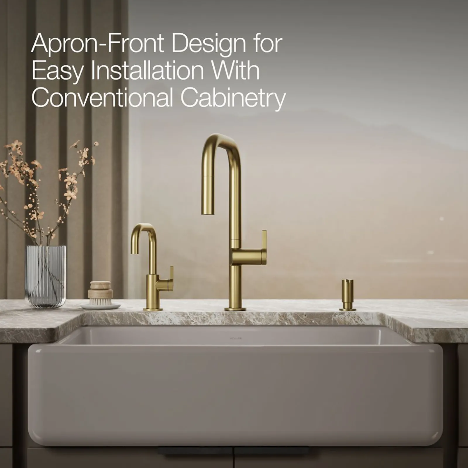 Smart Divide® 35-3/4" undermount double-bowl farmhouse kitchen sink^Kohler Outlet
