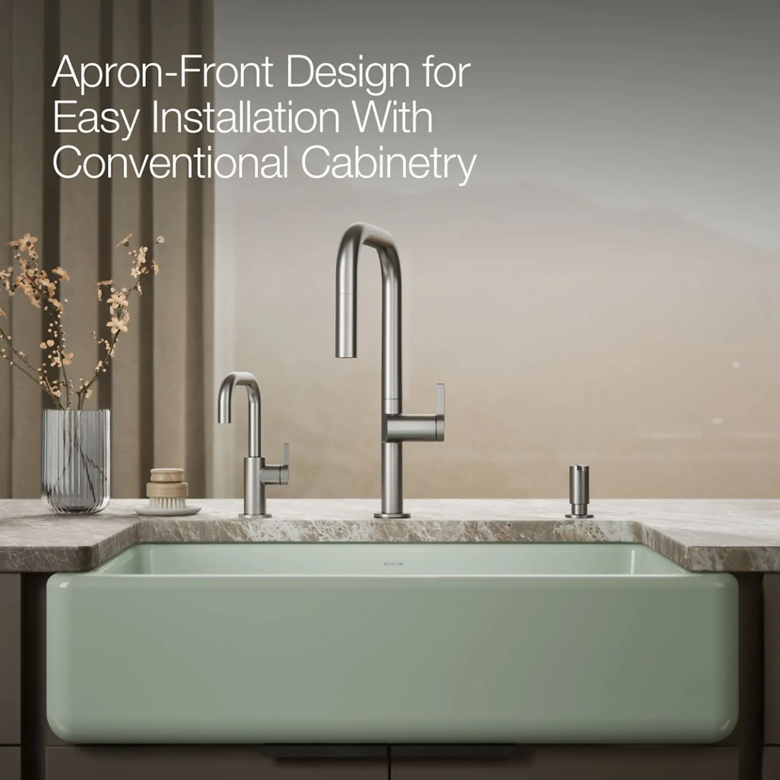 Smart Divide® 35-3/4" undermount double-bowl farmhouse kitchen sink^Kohler Outlet