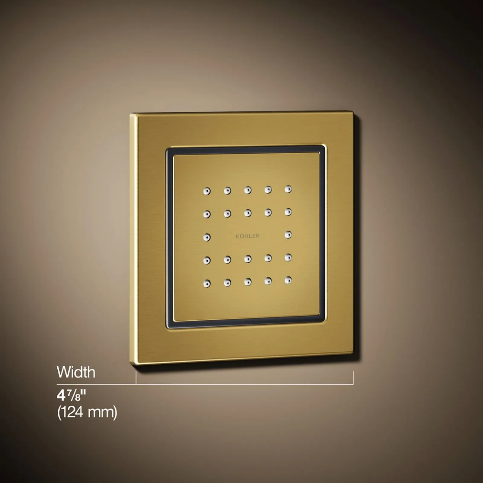 Square 22-nozzle single-function body spray, 2.5 gpm^Kohler Best