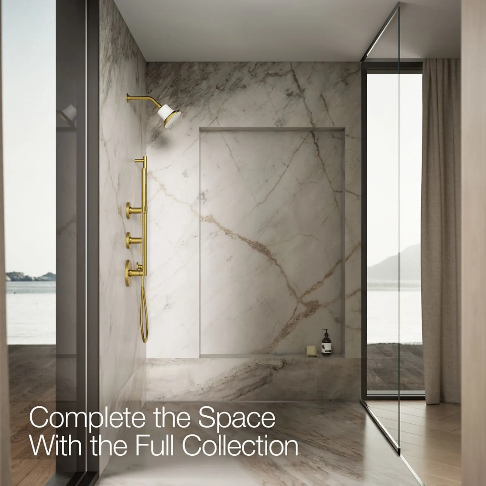 Square single-function filtered showerhead, 1.75 gpm^Kohler Hot