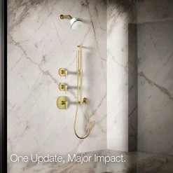 Square single-function filtered showerhead, 1.75 gpm^Kohler Hot