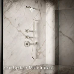 Square single-function filtered showerhead, 1.75 gpm^Kohler Hot
