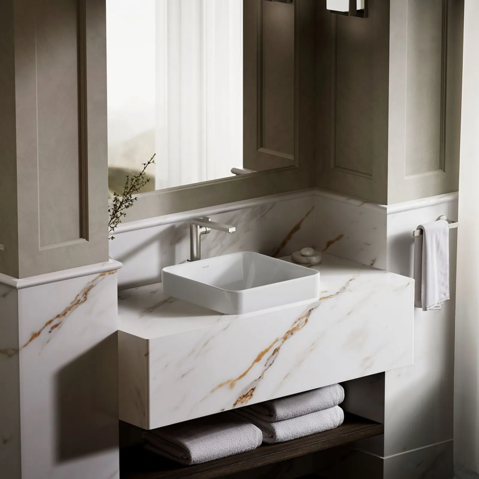 16-1/4" square vessel bathroom sink^Kohler Best