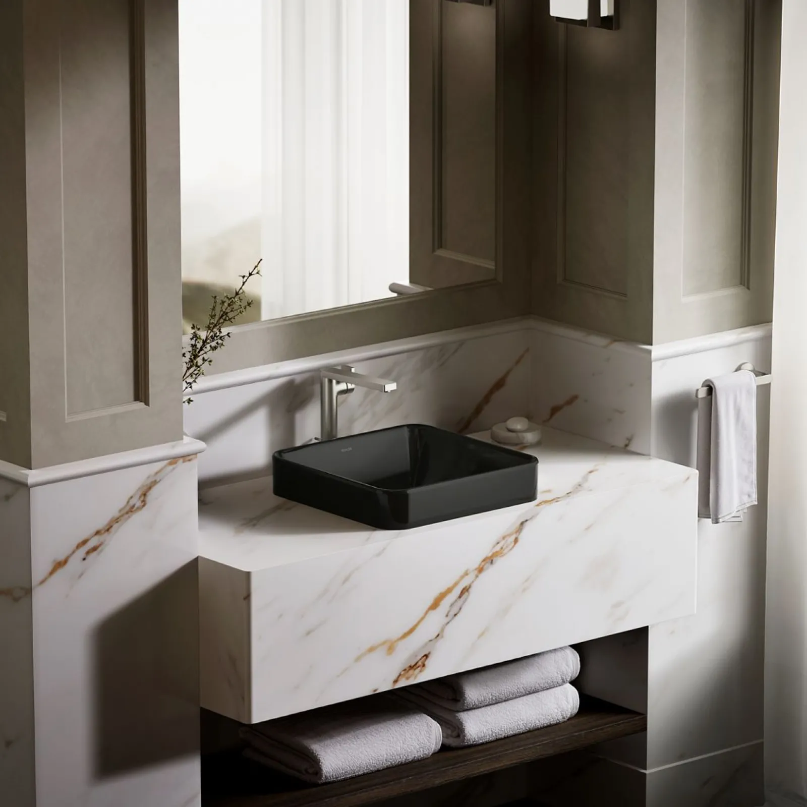 16-1/4" square vessel bathroom sink^Kohler Best