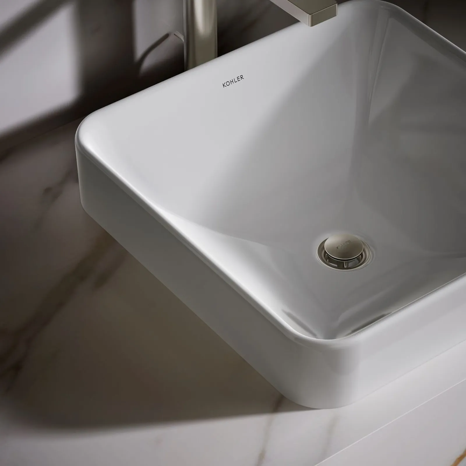 16-1/4" square vessel bathroom sink^Kohler Best