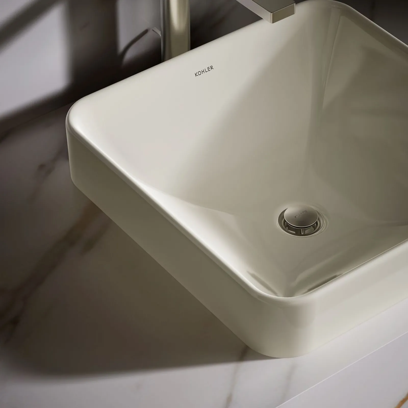 16-1/4" square vessel bathroom sink^Kohler Best