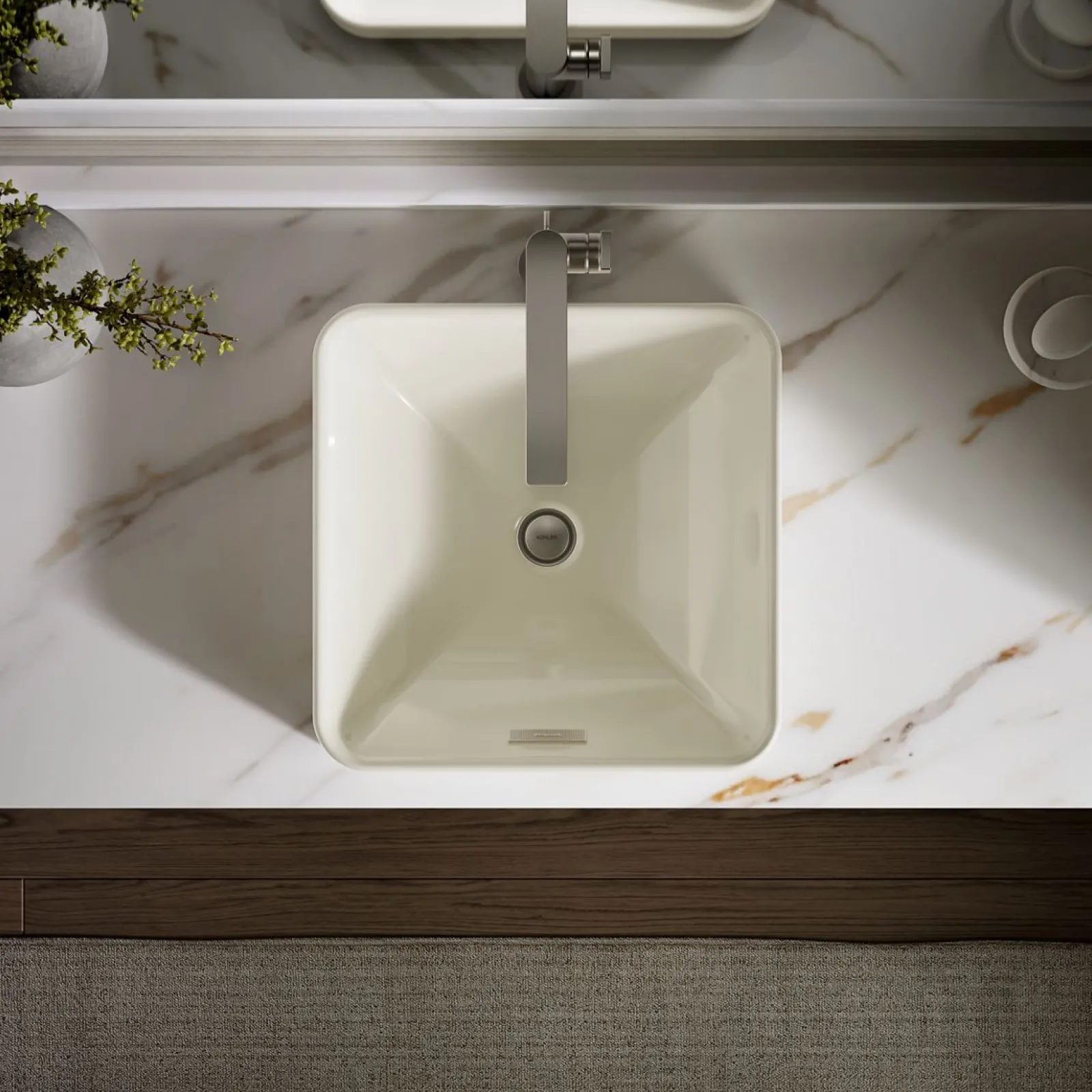 16-1/4" square vessel bathroom sink^Kohler Best