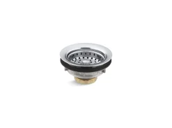 Stainless steel sink drain and strainer for 3-1/2" to 4" outlet^Kohler