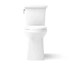 Tall ContinuousClean two-piece elongated toilet with skirted trapway, 1.28 gpf^Kohler Sale